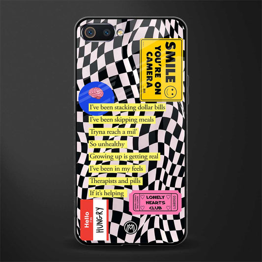smile you're on camera glass case for realme c2 image