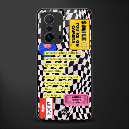 smile you're on camera glass case for mi 11t pro 5g image