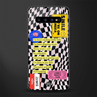 smile you're on camera glass case for samsung galaxy s10 image