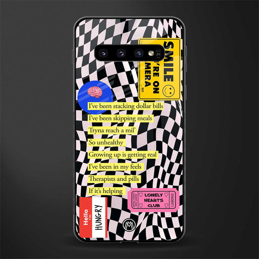 smile you're on camera glass case for samsung galaxy s10 plus image