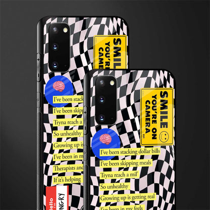 smile you're on camera glass case for samsung galaxy s20 image-2