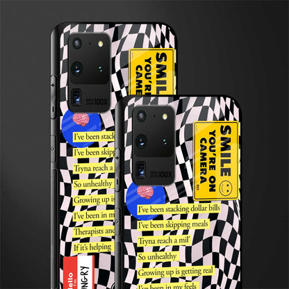 smile you're on camera glass case for samsung galaxy s20 ultra image-2