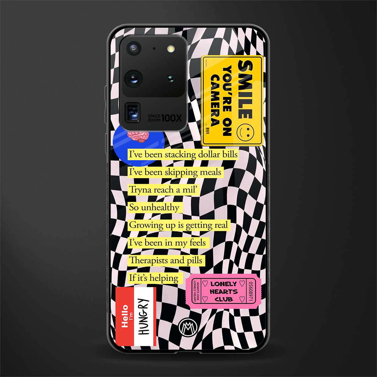 smile you're on camera glass case for samsung galaxy s20 ultra image