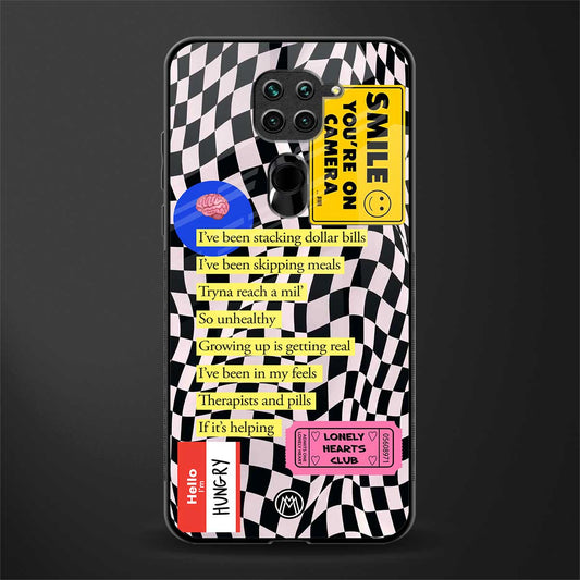 smile you're on camera glass case for redmi note 9 image