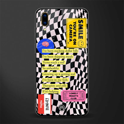 smile you're on camera glass case for vivo v11 pro image
