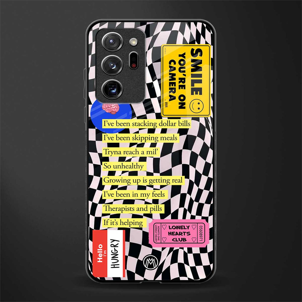 smile you're on camera glass case for samsung galaxy note 20 ultra 5g image