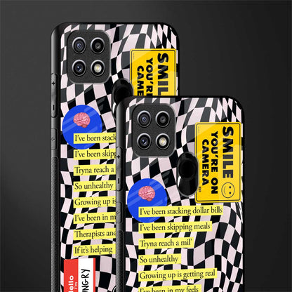 smile you're on camera glass case for oppo a15s image-2