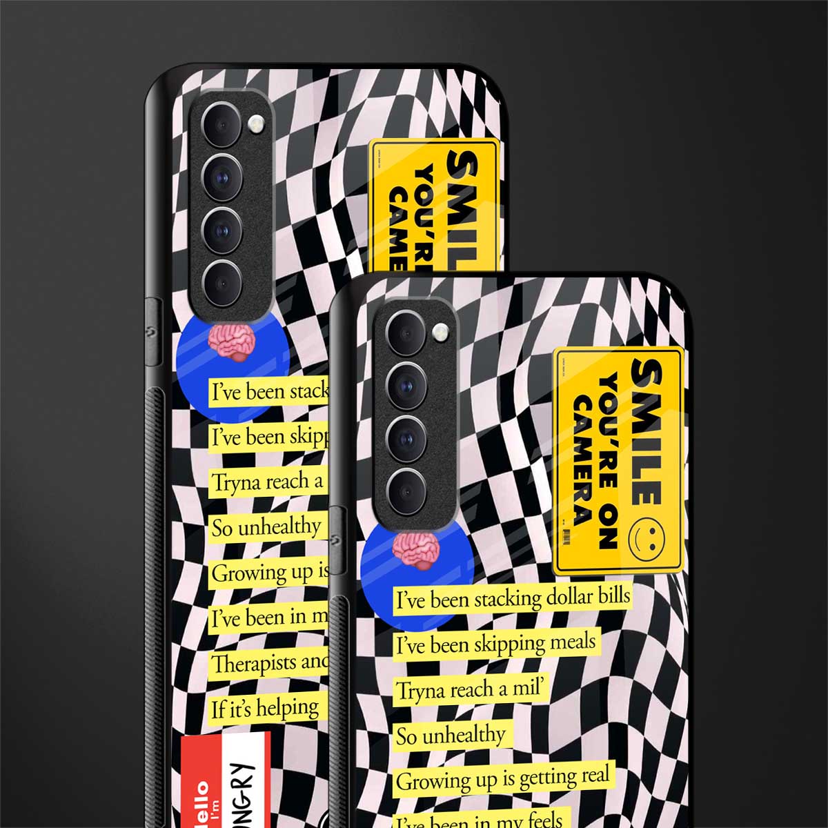 smile you're on camera glass case for oppo reno 4 pro image-2