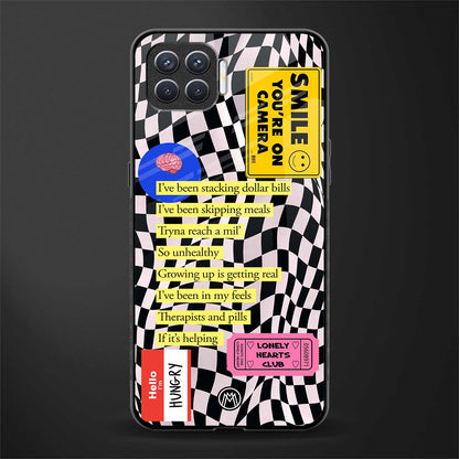 smile you're on camera glass case for oppo f17 image