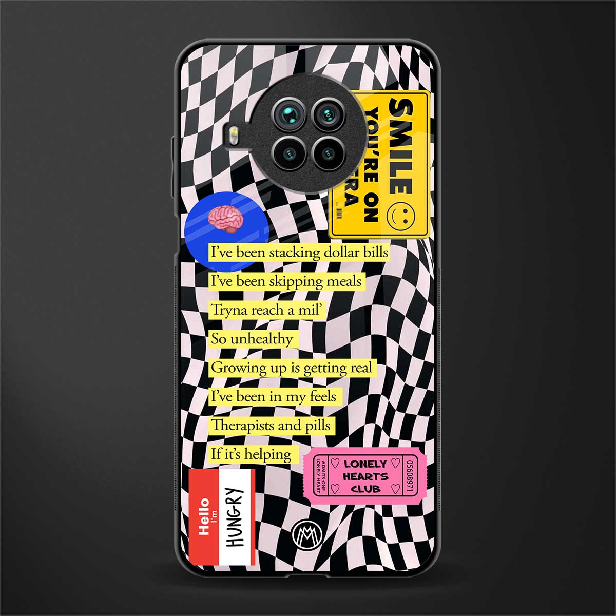 smile you're on camera glass case for mi 10i image