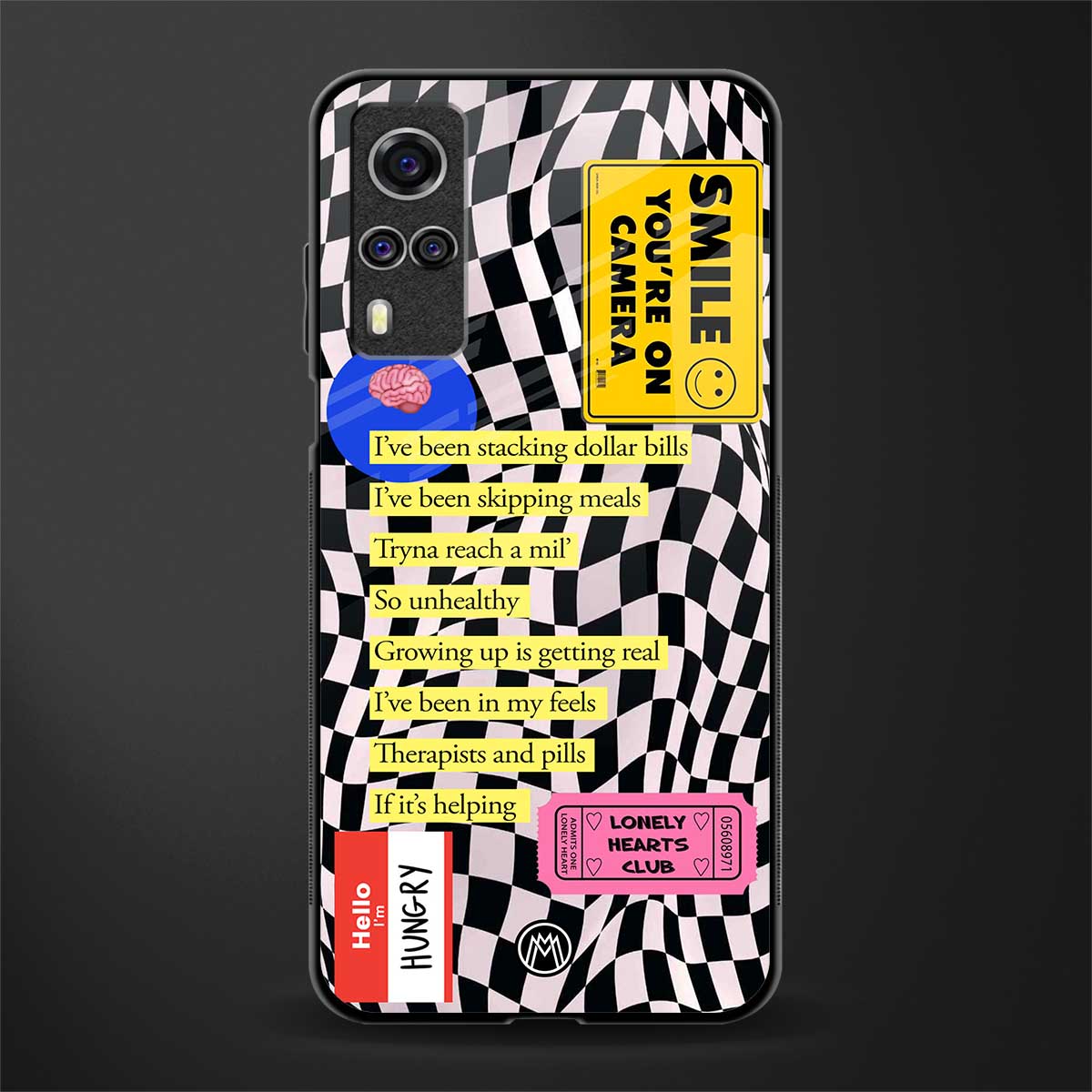 smile you're on camera glass case for vivo y31 image