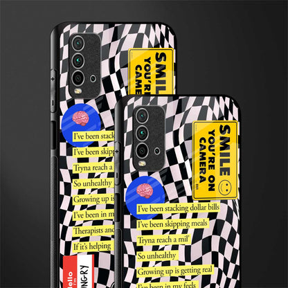 smile you're on camera glass case for redmi 9 power image-2