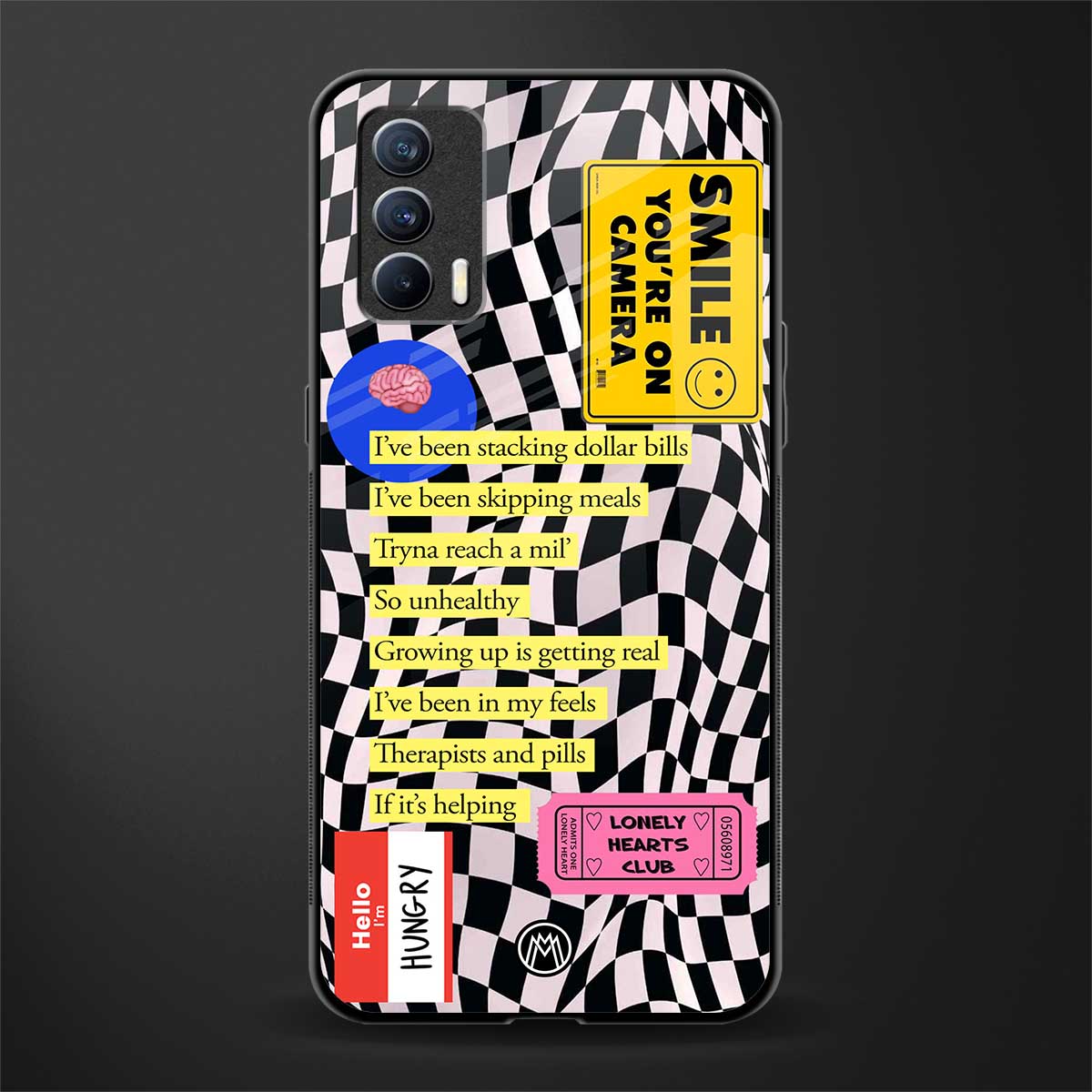 smile you're on camera glass case for realme x7 image