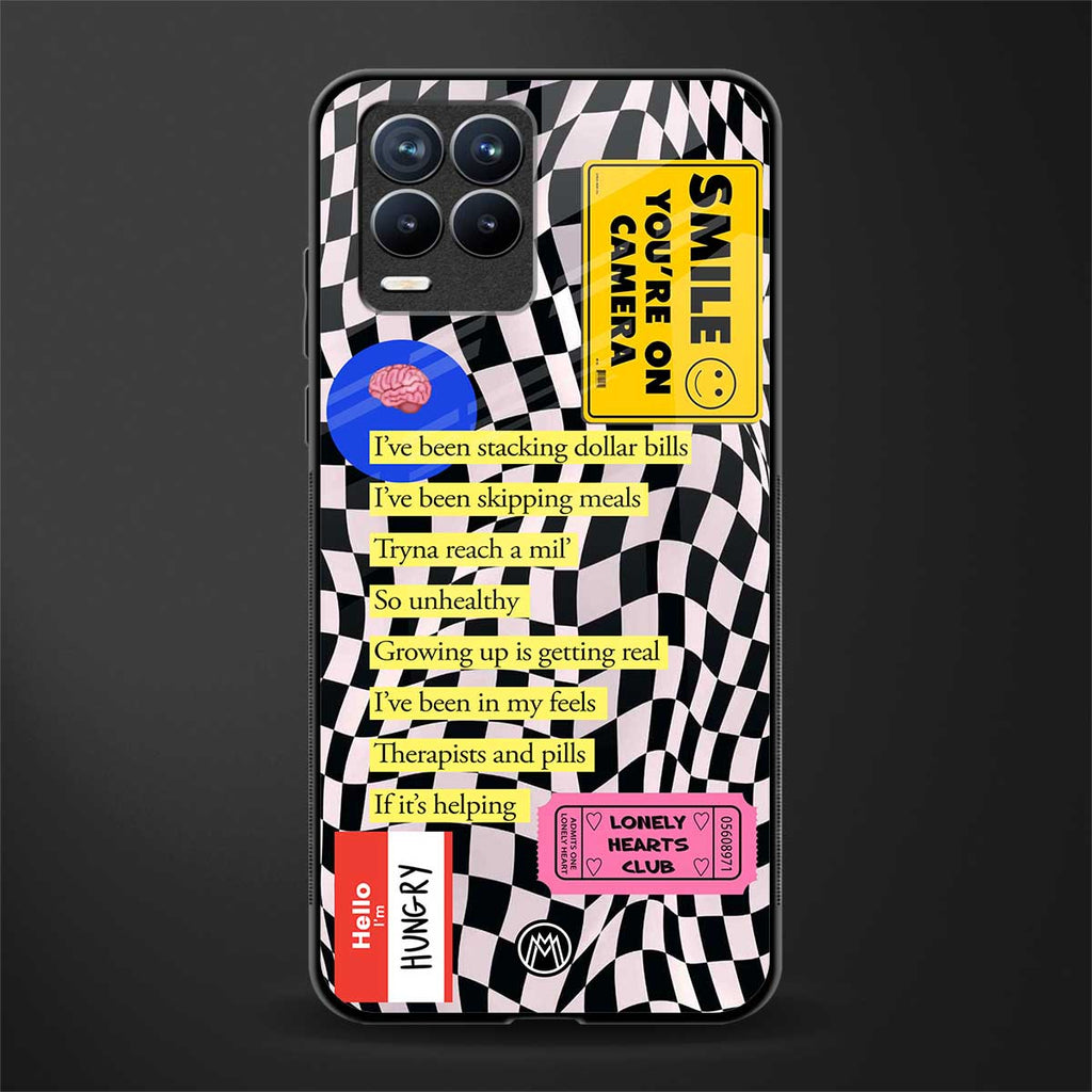 smile you're on camera glass case for realme 8 4g image