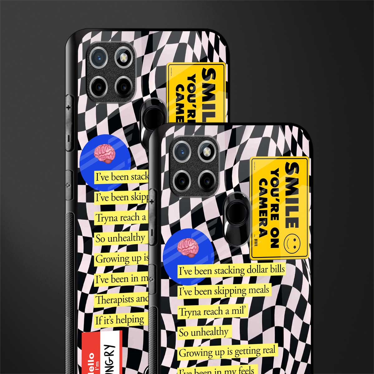 smile you're on camera glass case for realme c21 image-2