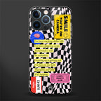 smile you're on camera glass case for iphone 12 pro image