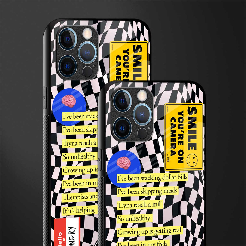 smile you're on camera glass case for iphone 12 pro max image-2