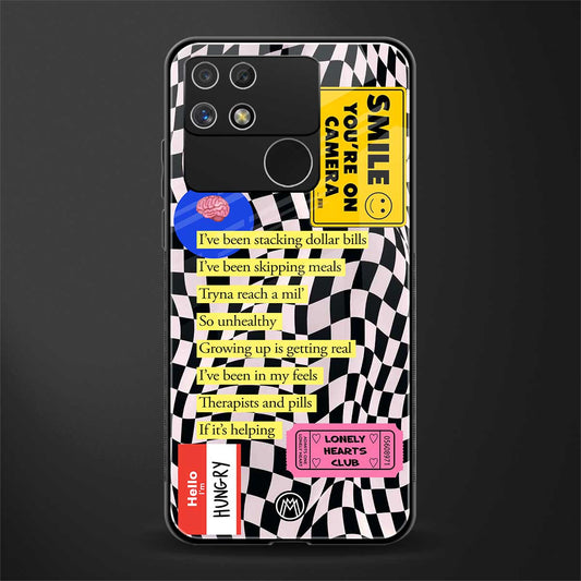 smile you're on camera back phone cover | glass case for realme narzo 50a