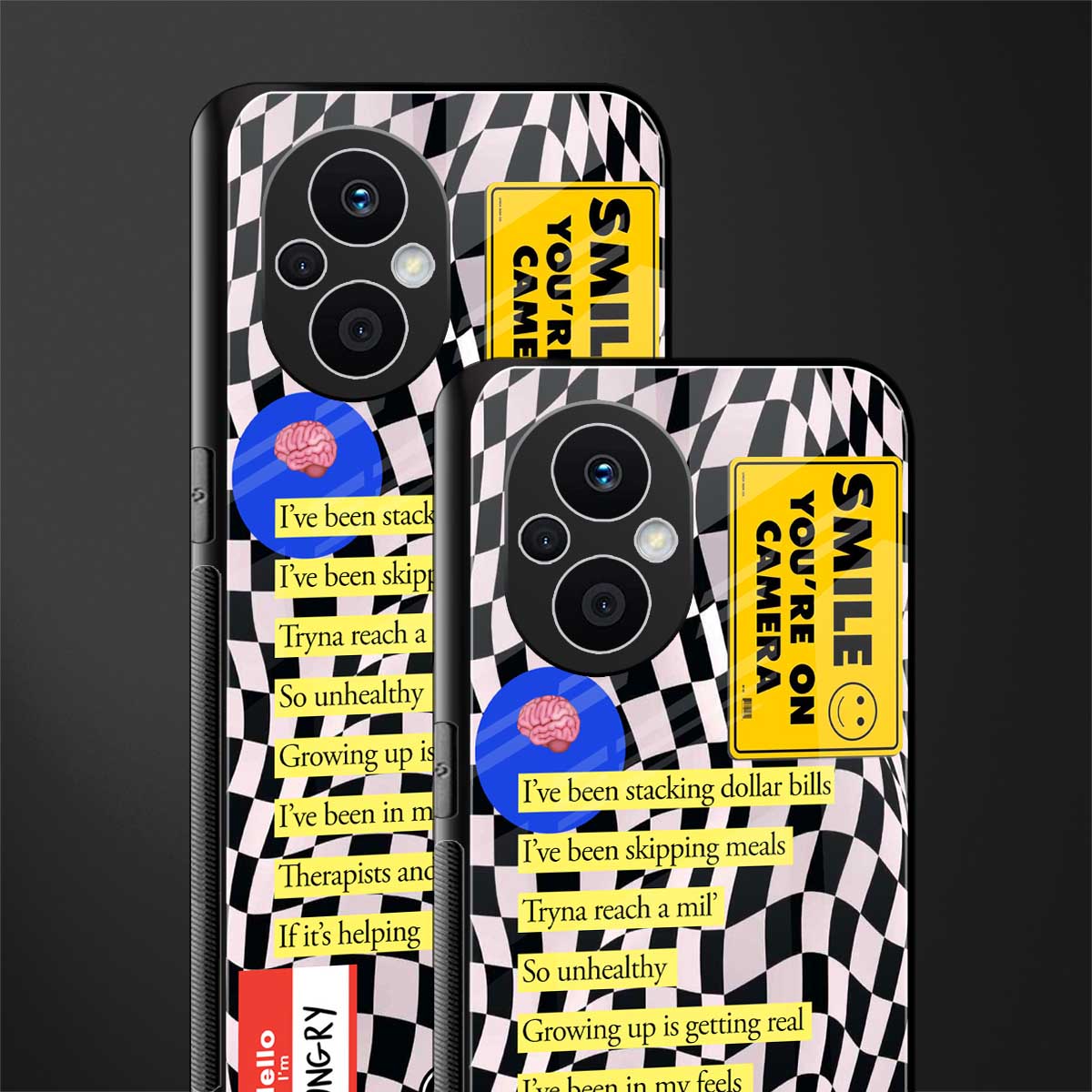 smile you're on camera back phone cover | glass case for oppo f21 pro 5g