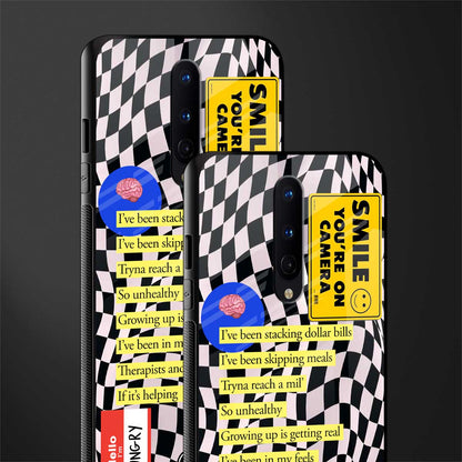 smile you're on camera glass case for oneplus 8 image-2