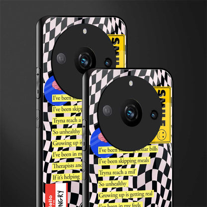 smile you're on camera back phone cover | glass case for realme 11 pro 5g