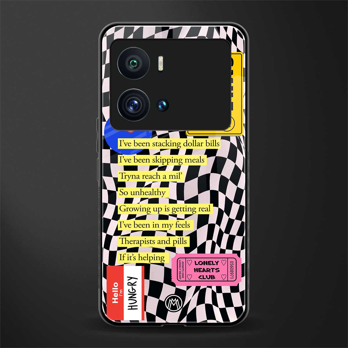 smile you're on camera back phone cover | glass case for iQOO 9 Pro