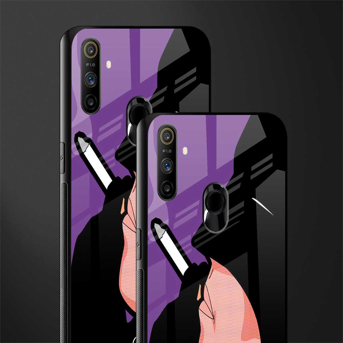 smoking batman glass case for realme narzo 20a image-2