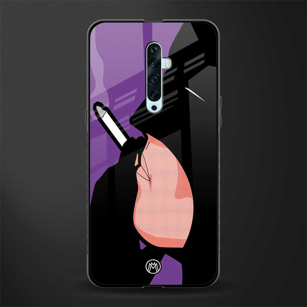 smoking batman glass case for oppo reno 2z image