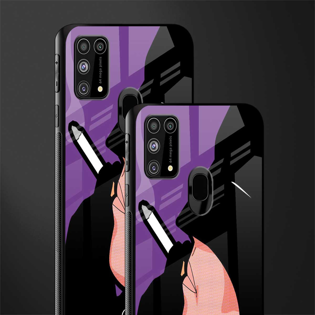 smoking batman glass case for samsung galaxy f41 image-2
