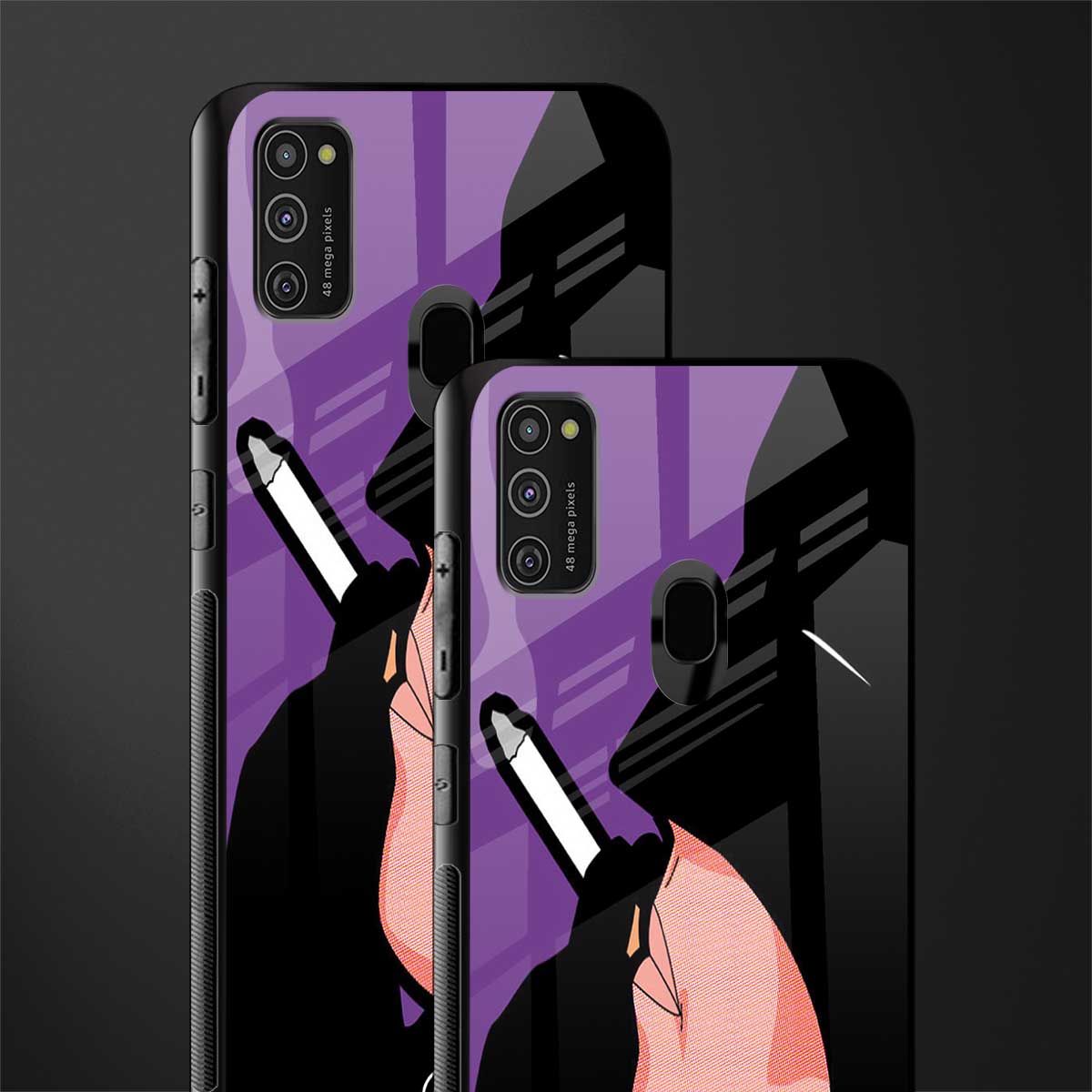 smoking batman glass case for samsung galaxy m21 image-2