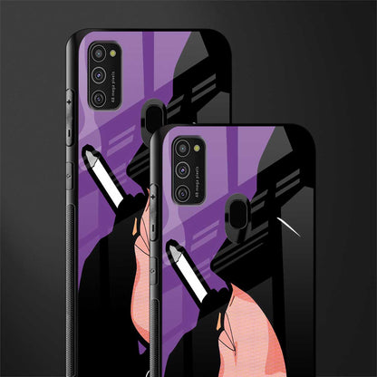 smoking batman glass case for samsung galaxy m21 image-2