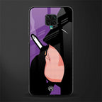 smoking batman glass case for redmi note 9 pro image