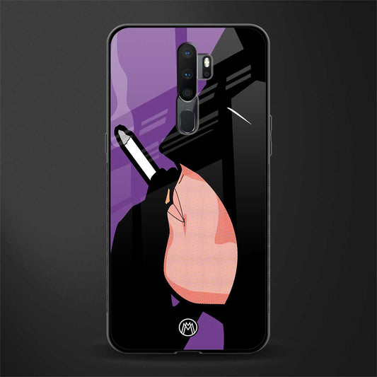 smoking batman glass case for oppo a5 2020 image