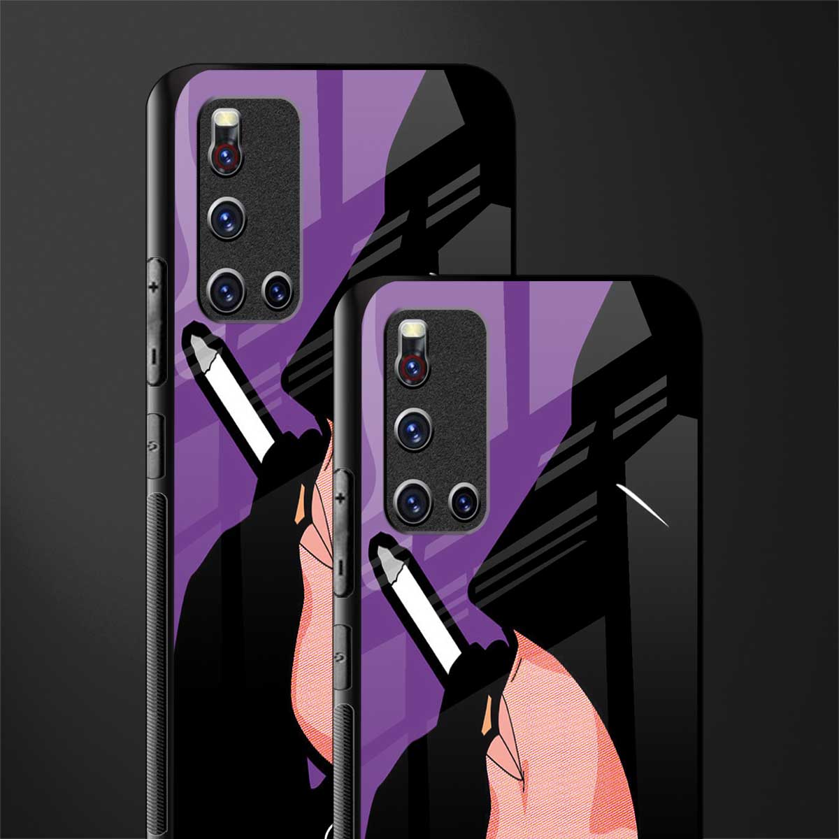 smoking batman glass case for vivo v19 image-2