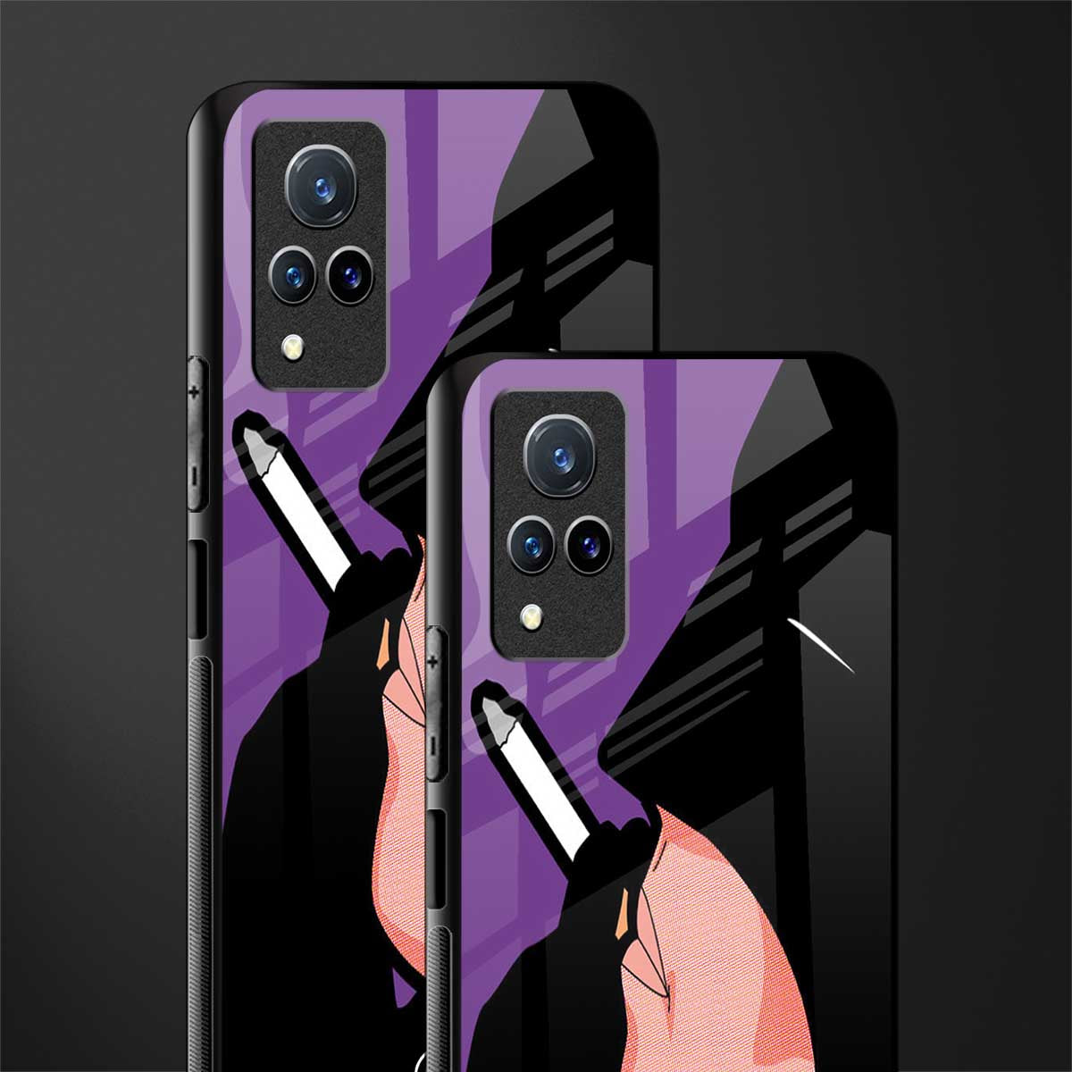 smoking batman glass case for vivo v21 5g image-2