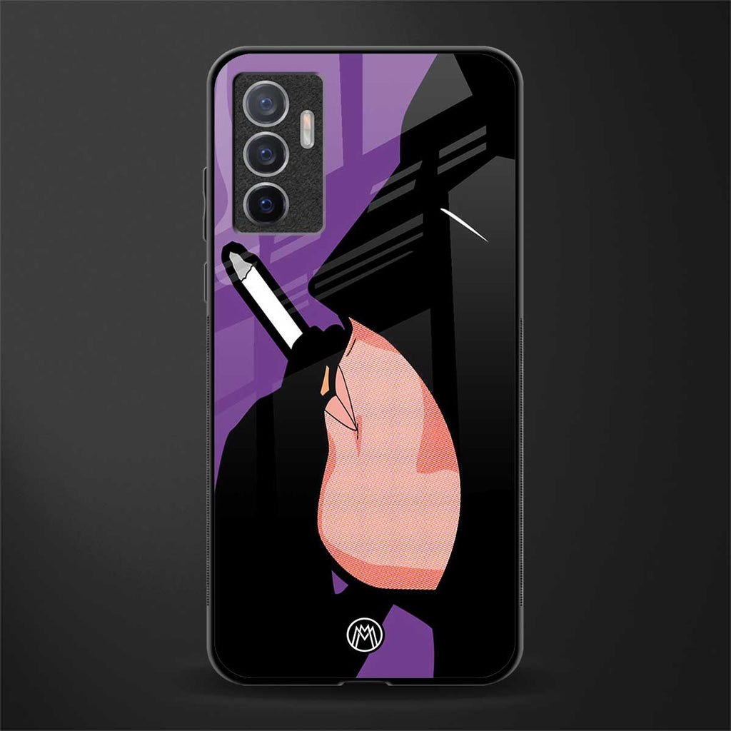smoking batman glass case for vivo v23e image