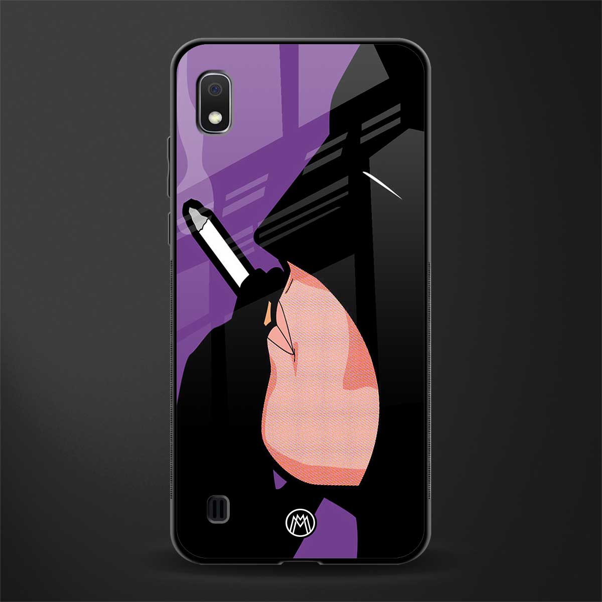 smoking batman glass case for samsung galaxy a10 image