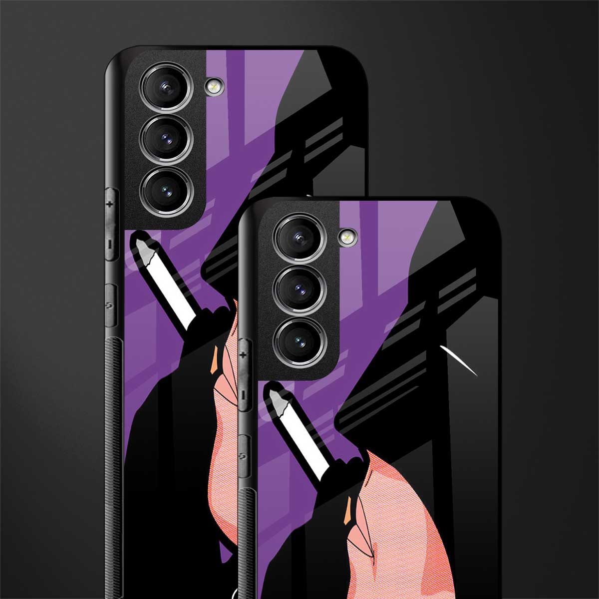 smoking batman glass case for samsung galaxy s21 plus image-2