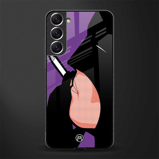 smoking batman glass case for samsung galaxy s21 image