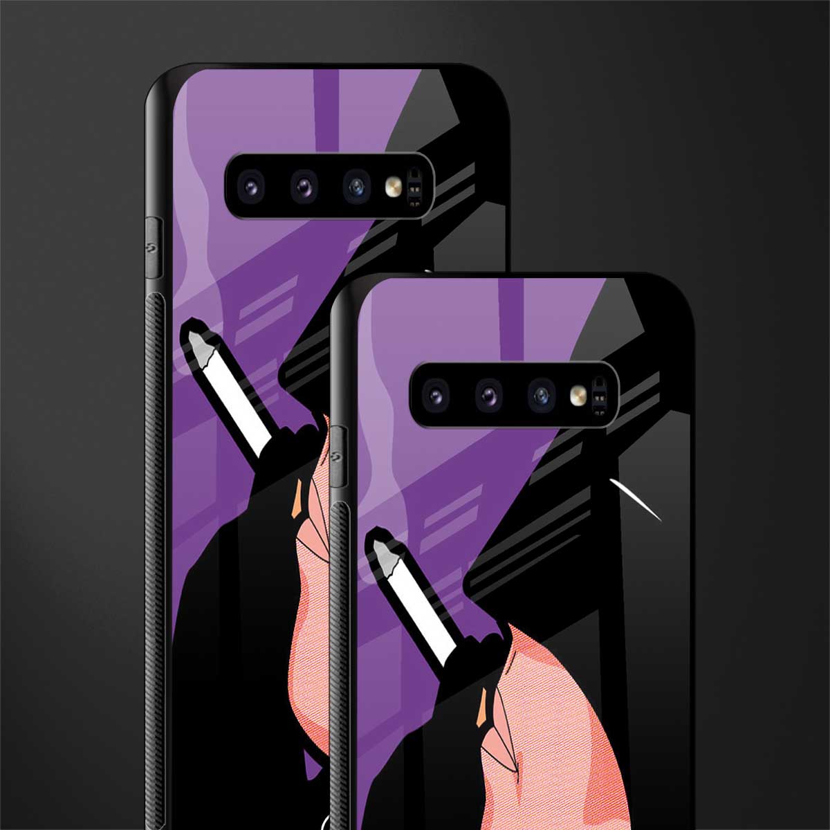 smoking batman glass case for samsung galaxy s10 plus image-2