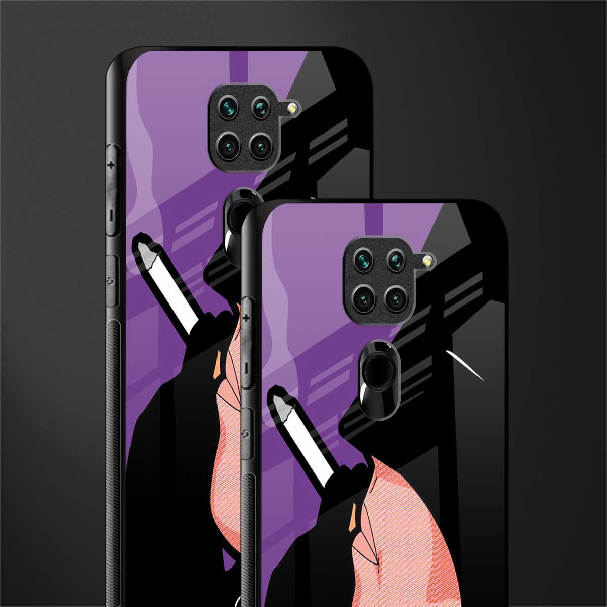 smoking batman glass case for redmi note 9 image-2