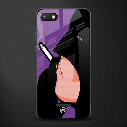 smoking batman glass case for redmi 6a image