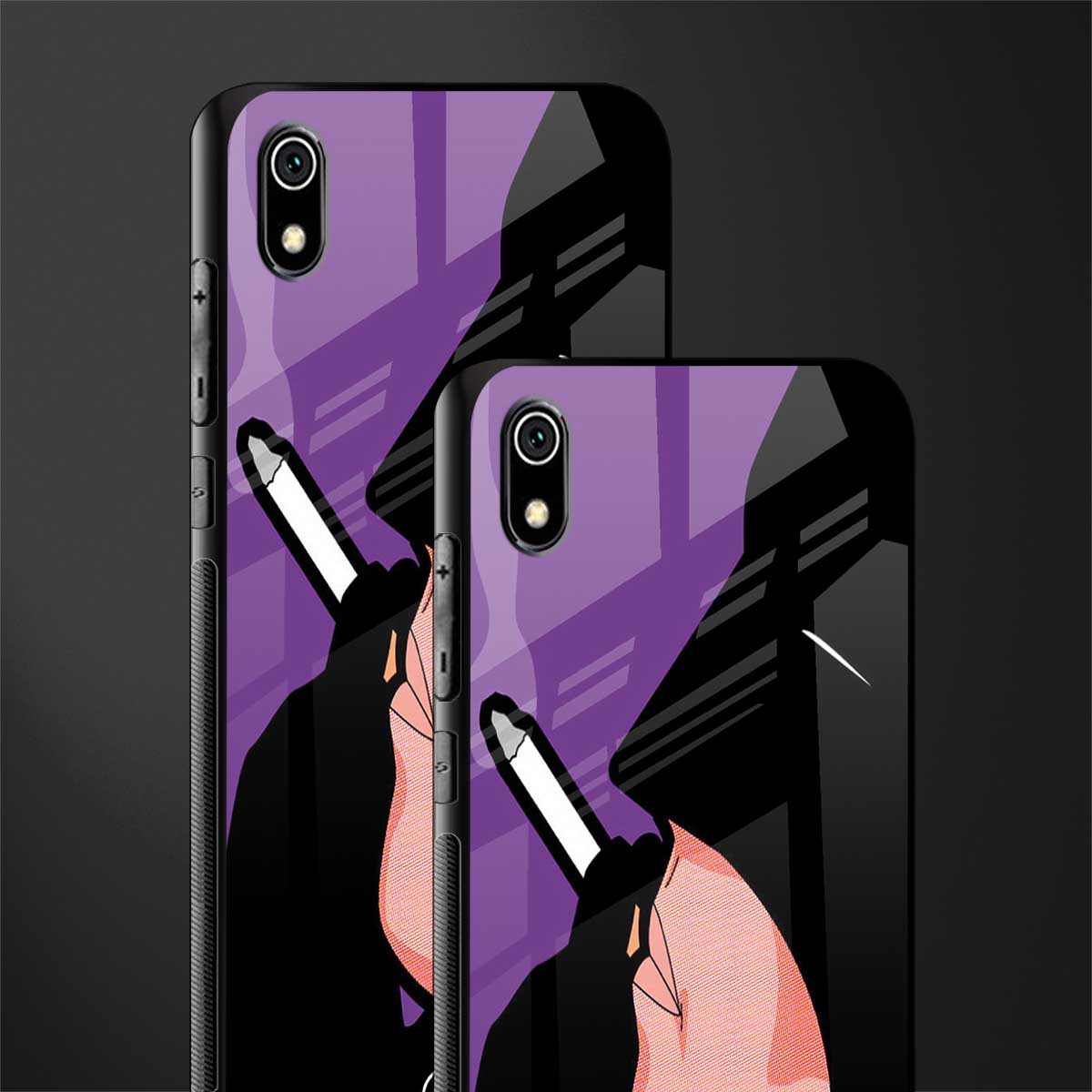 smoking batman glass case for redmi 7a image-2