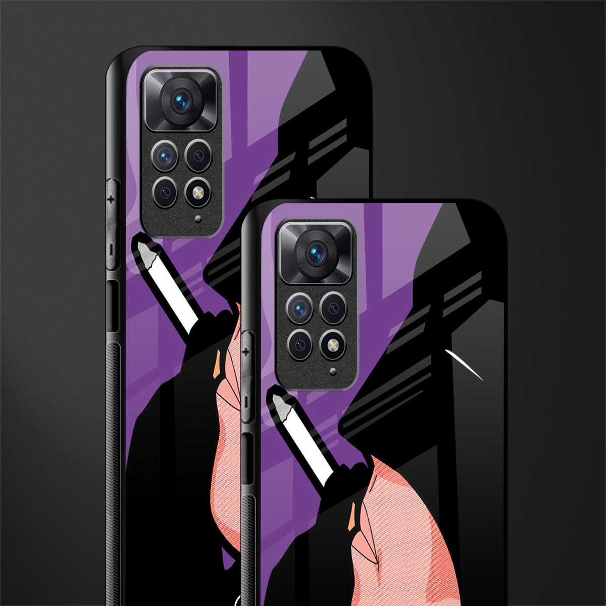smoking batman glass case for redmi note 11 pro image-2