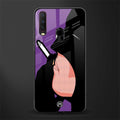 smoking batman glass case for vivo y17 image