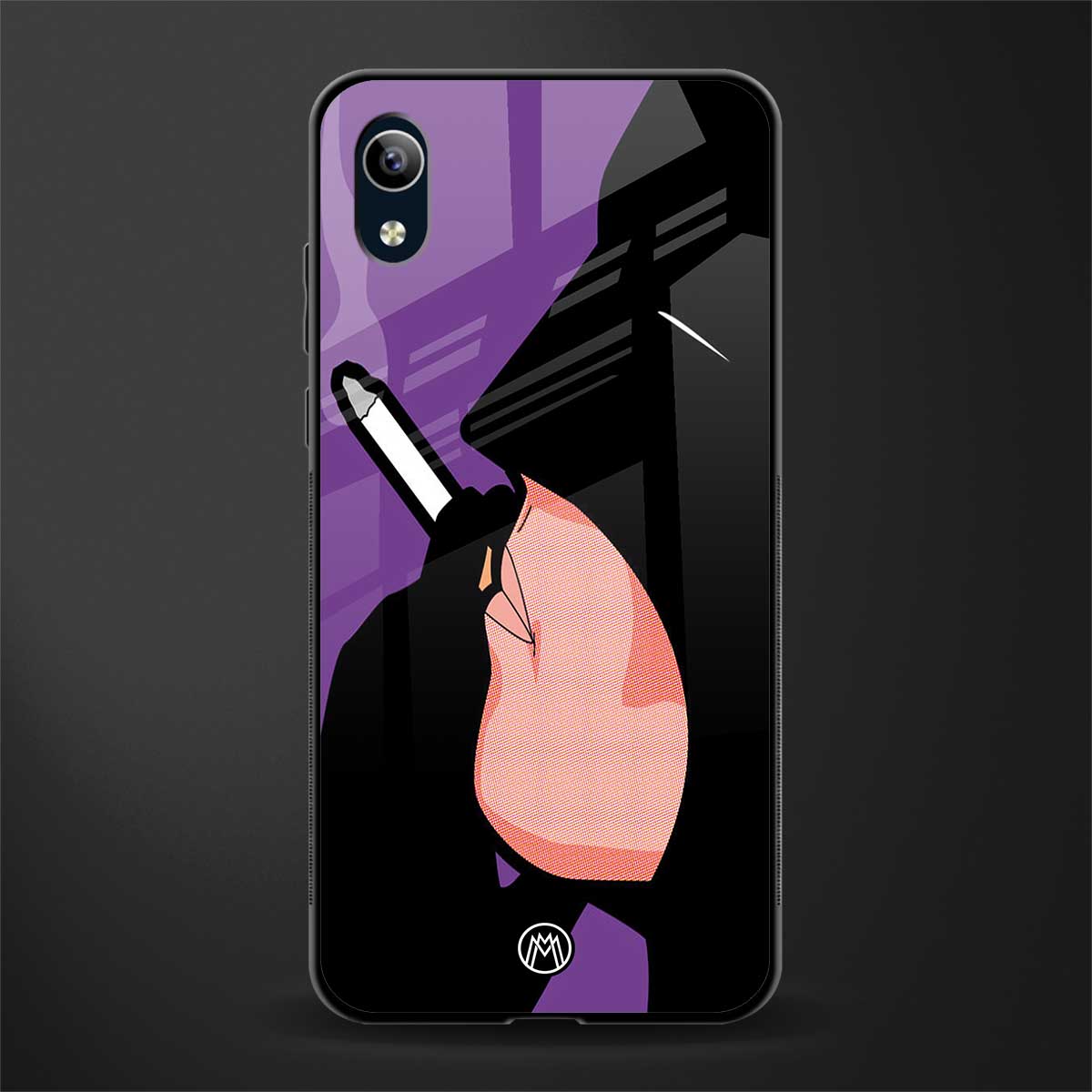 smoking batman glass case for vivo y91i image