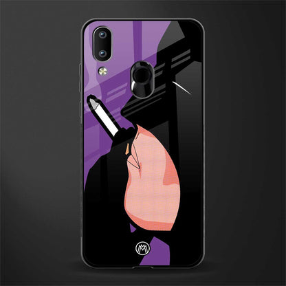 smoking batman glass case for vivo y91 image