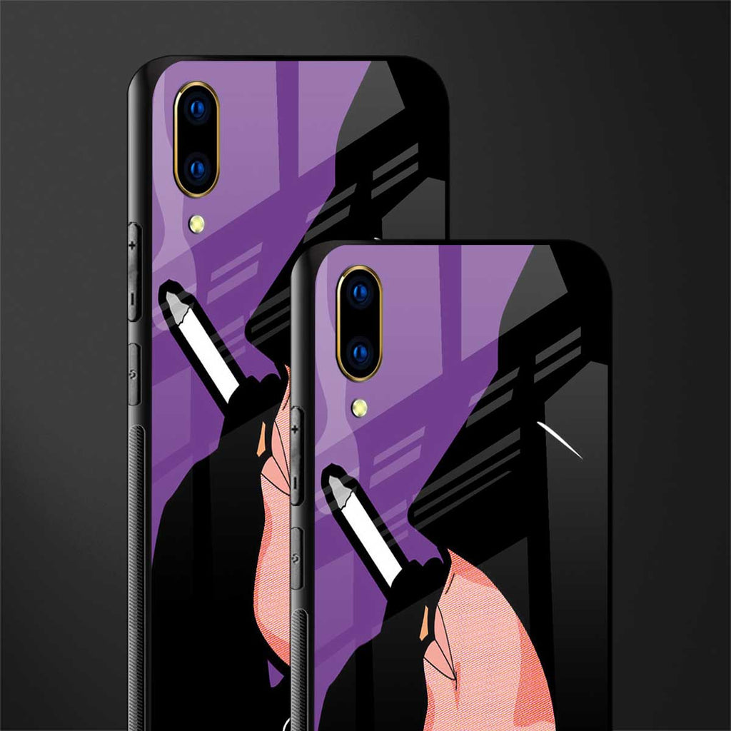 smoking batman glass case for vivo v11 pro image-2
