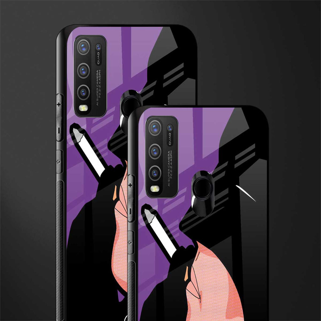 smoking batman glass case for vivo y30 image-2