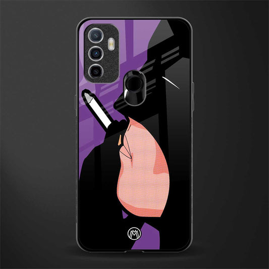 smoking batman glass case for oppo a53 image